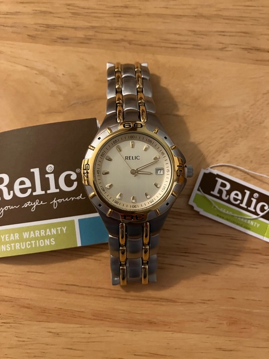Relic Other - Men’s Relic Two-Tone Gold and Silver Watch—NWT!